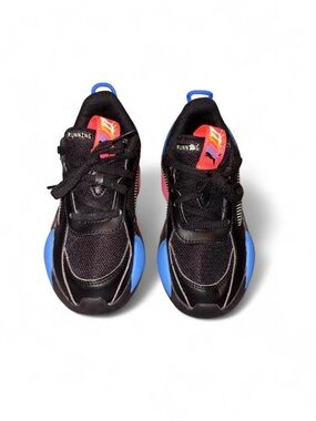 Puma Kids Black, Blue & Pink Athletic Sneakers